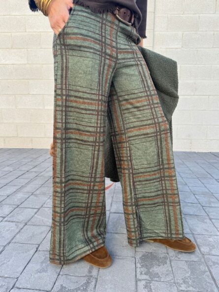 Pantalón cuadros verdes - Imagen 2