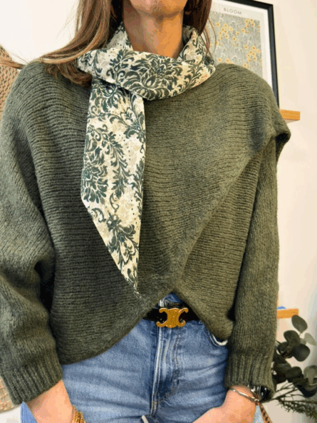 Jersey poncho cruzado - Imagen 4