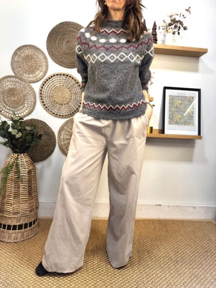 Pantalón recto micropana. - Imagen 3