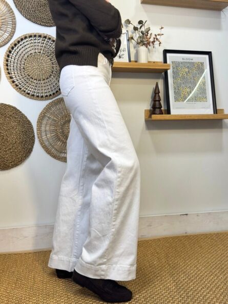 Jeans flared blanco - Imagen 2