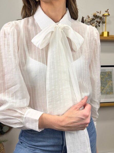 Blusa rayitas double. - Imagen 2