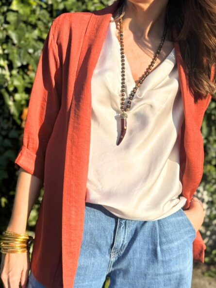 Camiseta raso desbocada - Imagen 2