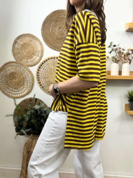 Camiseta Over rayas - Imagen 3