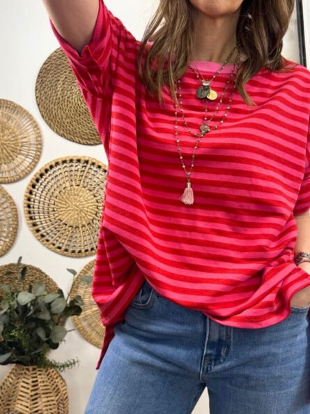 Camiseta Over rayas - Imagen 2