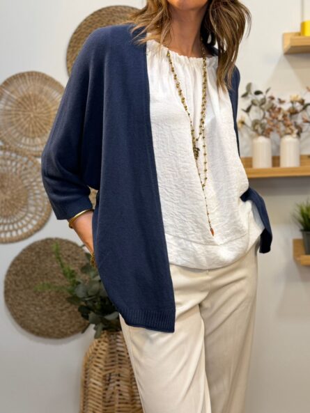 Chaqueta punto fino básica - Imagen 2