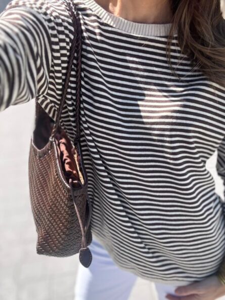 Bolso shopper piel trenzada. - Imagen 2