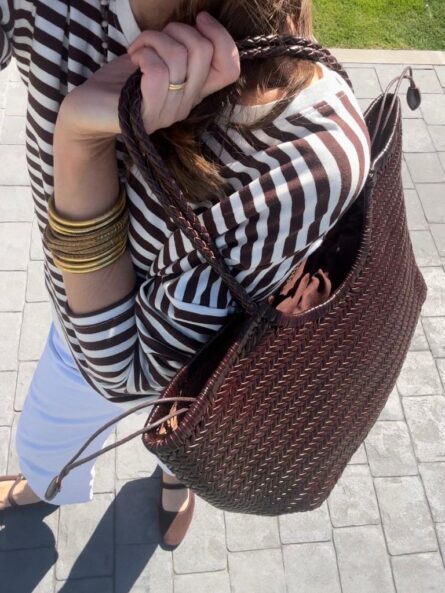 Bolso shopper piel trenzada. - Imagen 3