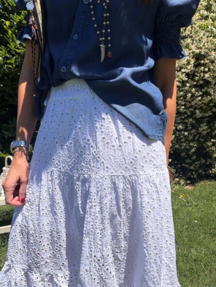 Falda Brocada volantes. - Imagen 3