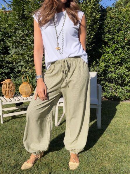 Pantalón bombacho Vichy - Imagen 2